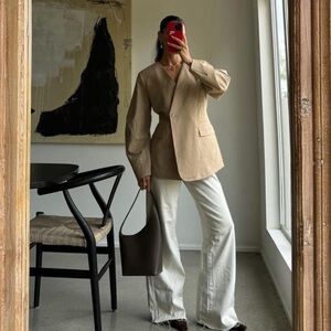 Aligne Tan Blazer for Women